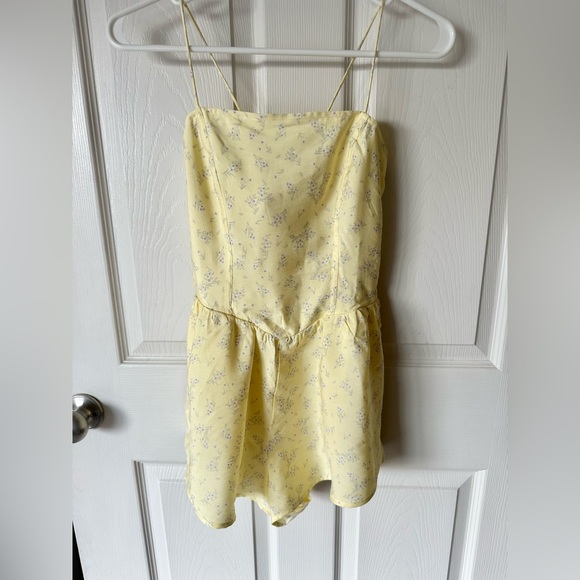 Florence By Mills Pants - Florence by Mills Garden Party Smocked Romper – Pear Sorbet – XS